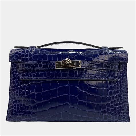 hermes crocodile kelly pochette|hermes kelly pochette price.